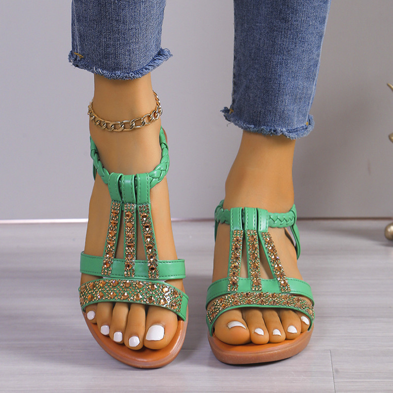 Bohemian wedge sandalen | Bella