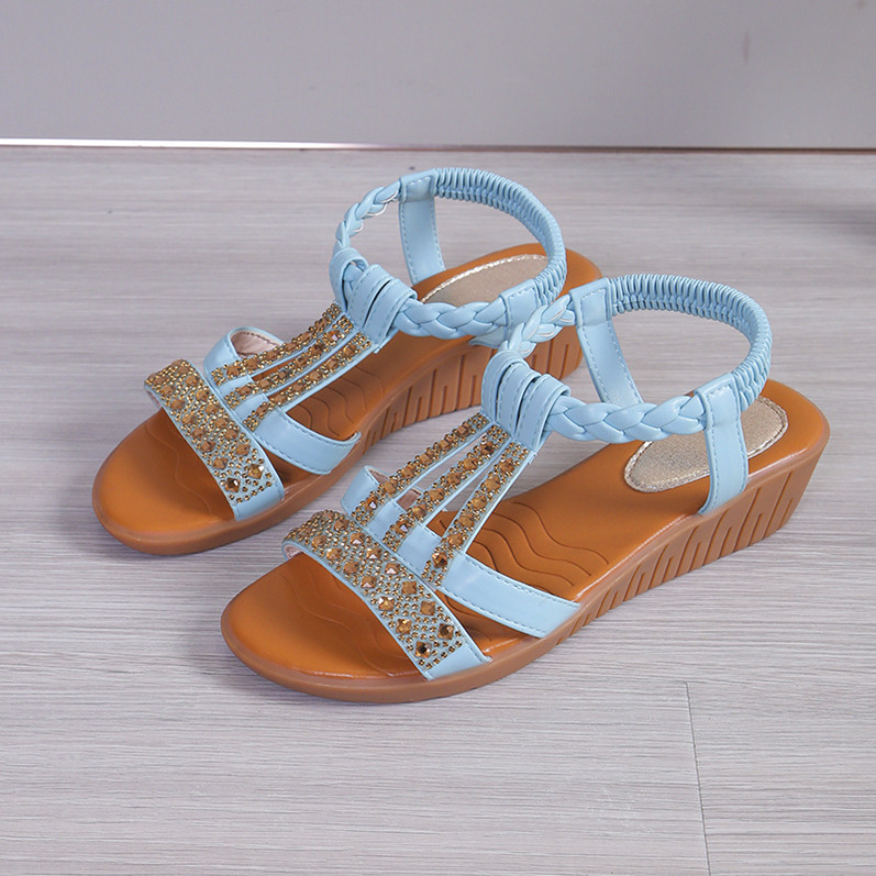 Bohemian wedge sandalen | Bella