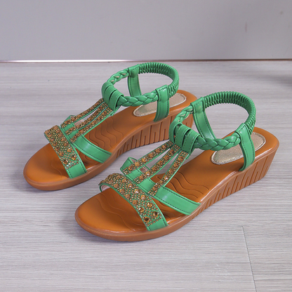 Bohemian wedge sandalen | Bella