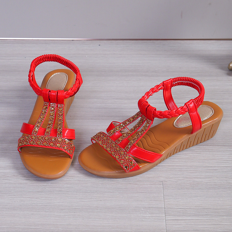 Bohemian wedge sandalen | Bella