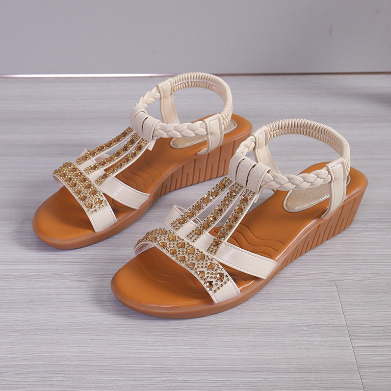 Bohemian wedge sandalen | Bella